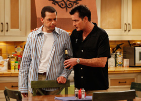 Charlie Sheen, Jon Cryer, Two and a Half Men, pictures, picture, photos, photo, pics, pic, images, image, hot, sexy, latest, new, 2010