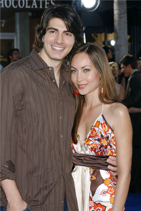 Brandon Routh and Courtney Ford, pic, picture, photo, celebrity, entertainment, news