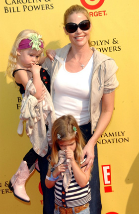 Denise Richards with daughters Sam and Lola