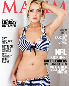 Lindsay Lohan, bikini, swimsuit, Maxim, cover, pictures, picture, photos, photo, pics, pic, images, image, hot, sexy, latest, new, 2010