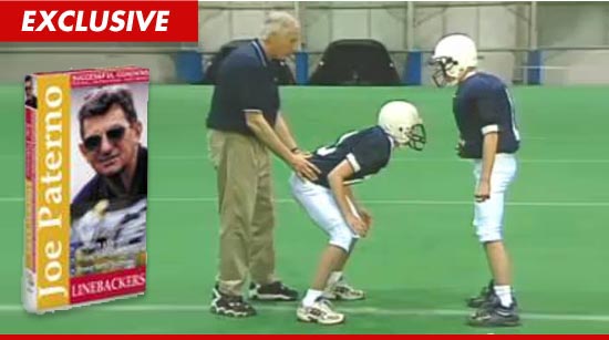 Jerry Sandusky interacting with young boys