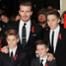 Romeo Beckham, David Beckham, Cruz Beckham, Brooklyn Beckham and Victoria Beckham