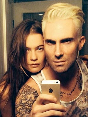 Adam Levine Bleach Blonde Hair