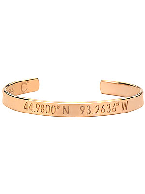 Coordinates bracelet