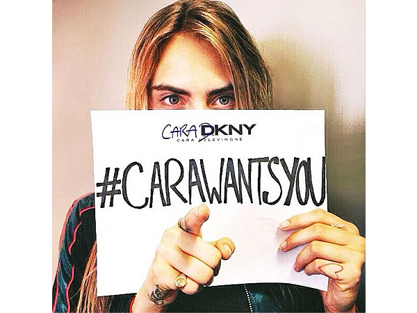 Cara Delevingne and DKNY