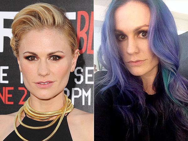 Anna Paquin purple hair