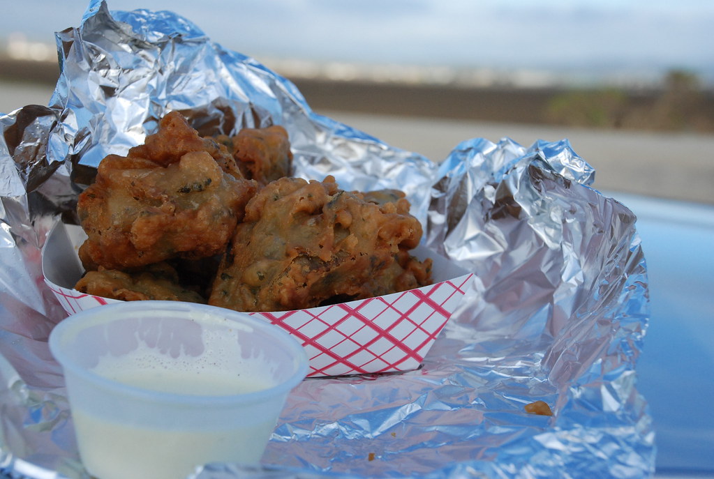 fried artichokes and aioli