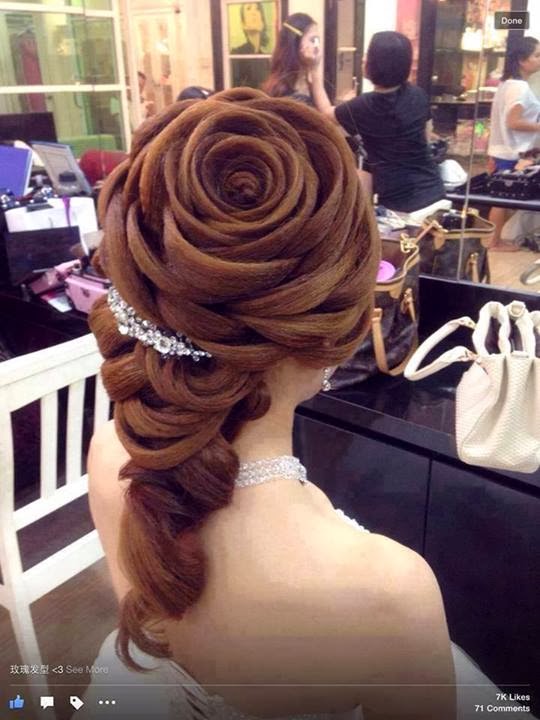 Wedding hair perfection. Not for shopping.