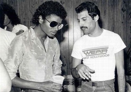 Michael Jackson and Freddie Mercury 