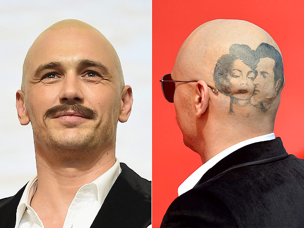 James Franco shaved head