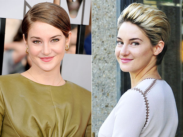 Shailene Woodley brunette hair