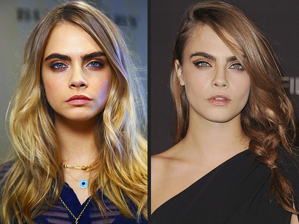 Cara Delevingne brunette hair