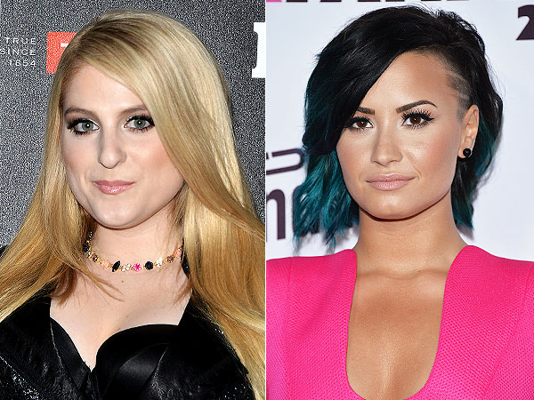 Meghan Trainor and Demi Lovato