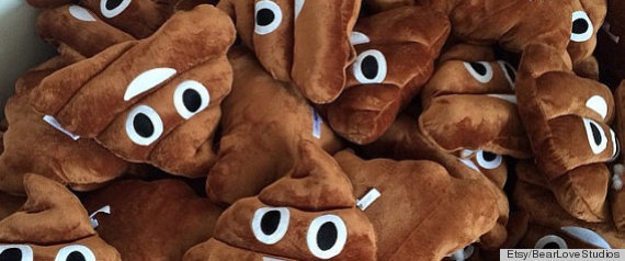 poop emoji pillow