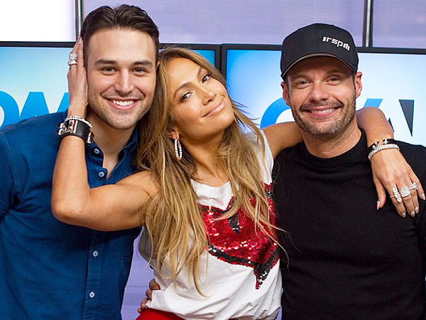 J Lo with Ryan Guzman and Ryan Seacrest - Instagram