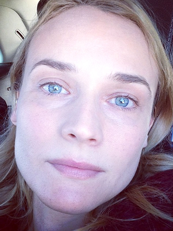 Diane Kruger makeup-free photo