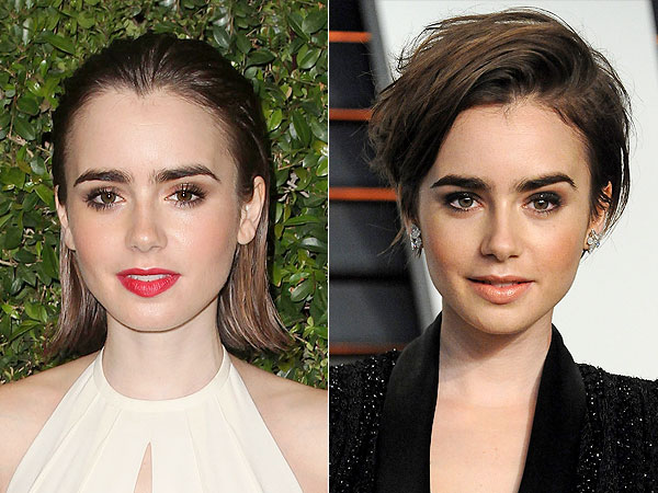 Lily Collins pixie