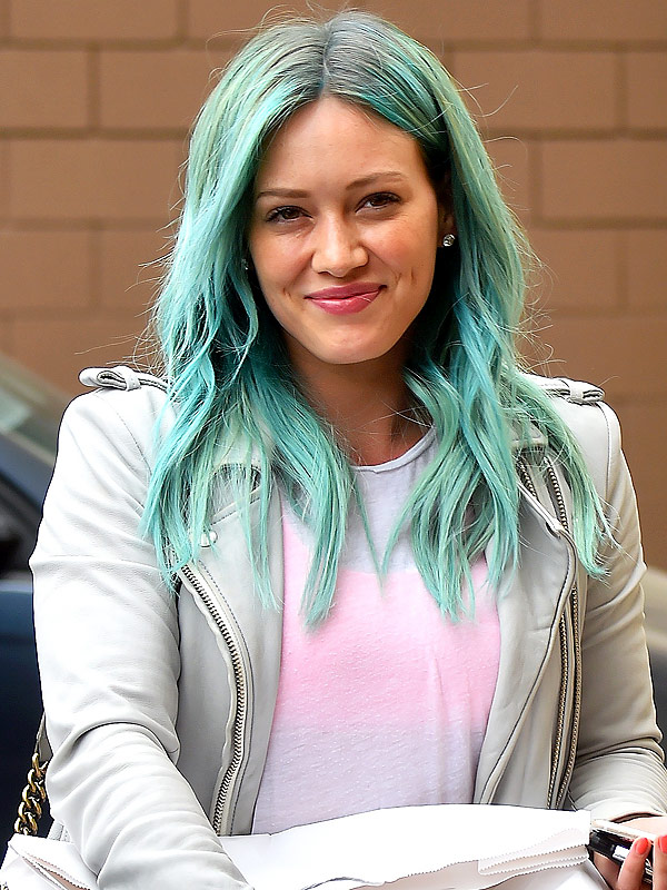 Hilary Duff Blue Mermaid Hair