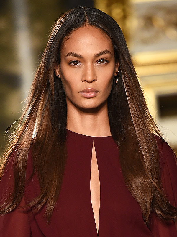 A model Joan Smalls walks the runway at the Emilio