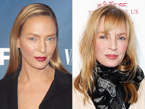 Uma Thurman bangs