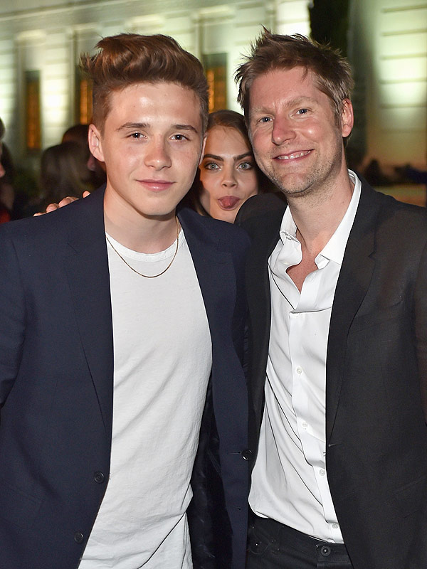 Beckhams at Burberry show